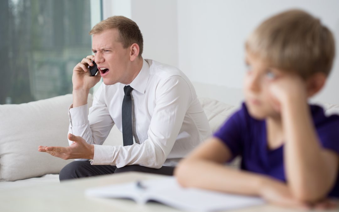 Who is in charge when one parent is traveling?